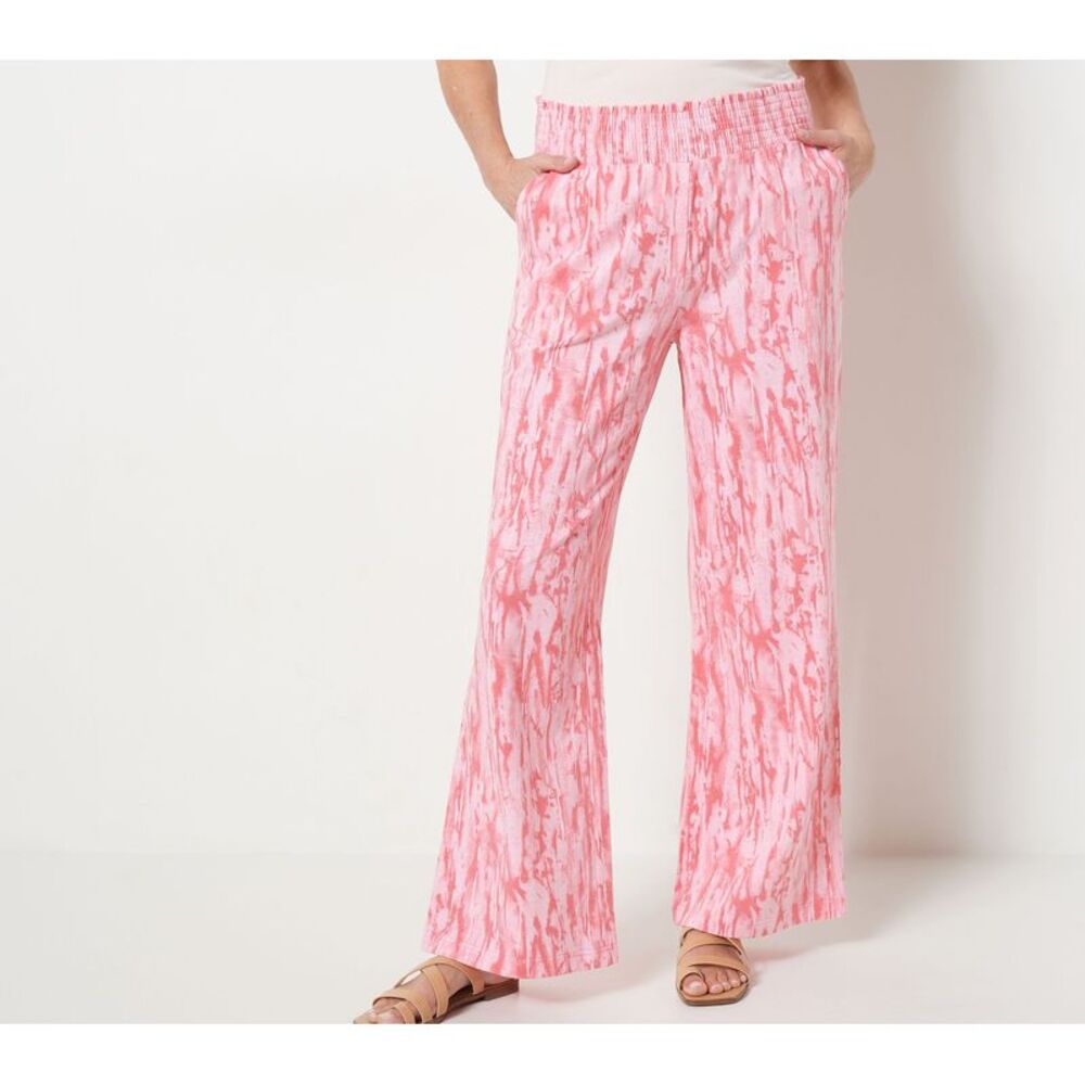 NWOT Belle by Kim Gravel Women's Pants Sz XL Smocked Waist